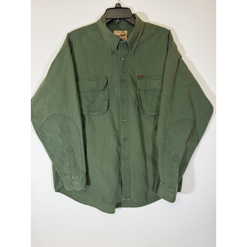 Woodrick Original Outdoor Wear Men's XL Long Sleeve Shirt‎ Green